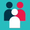 Logo for we are stronger together'